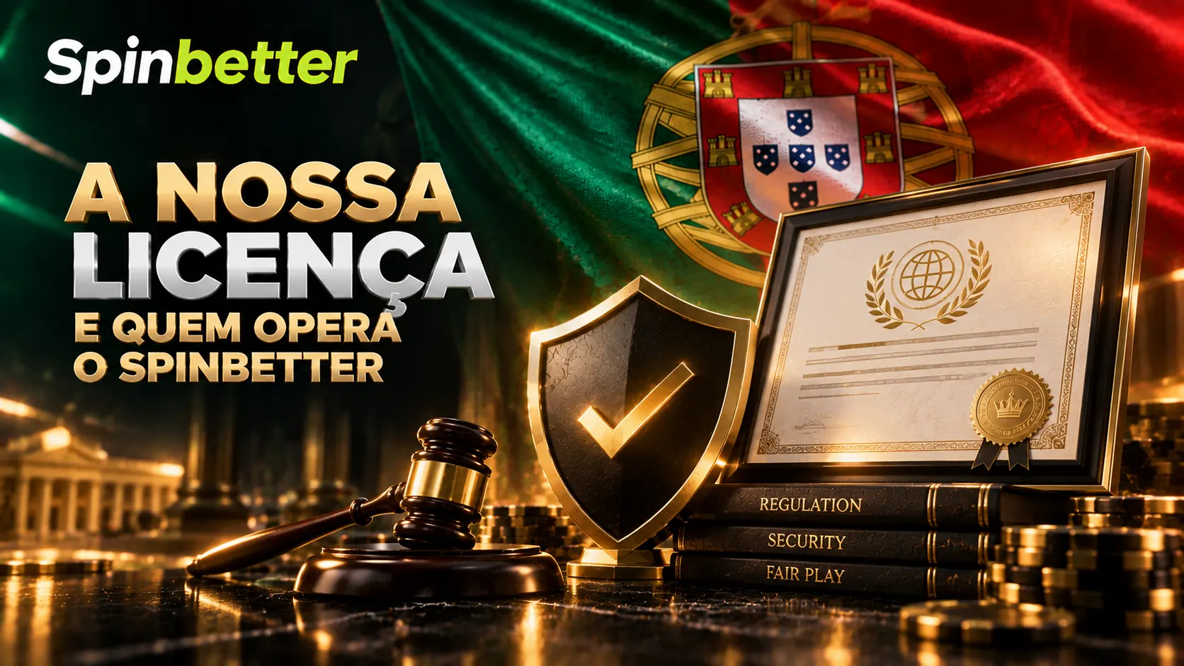 Licença de Curaçao e entidade operadora indicadas no rodapé